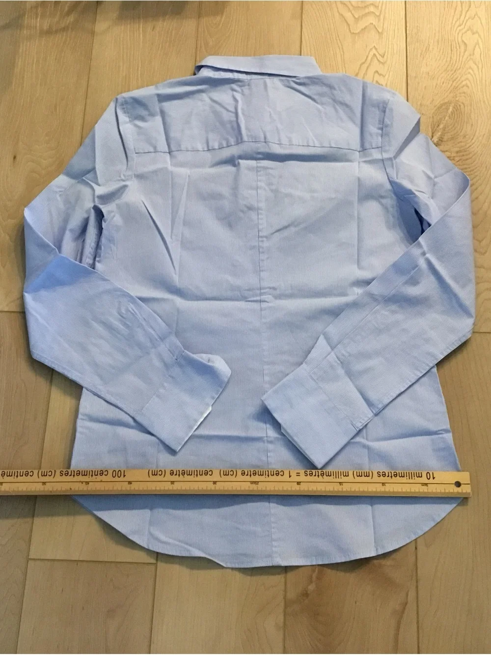Light Blue Striped Button-Up Shirt - Classic Style - Picture 12 of 16